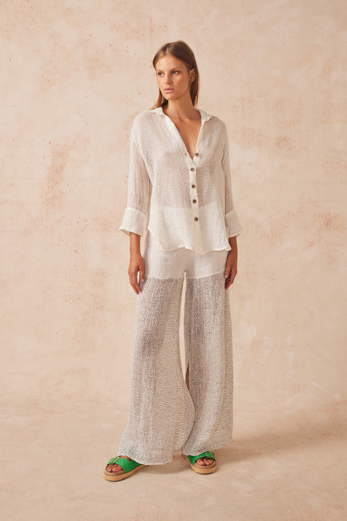 Arch Shirt Rete Panna