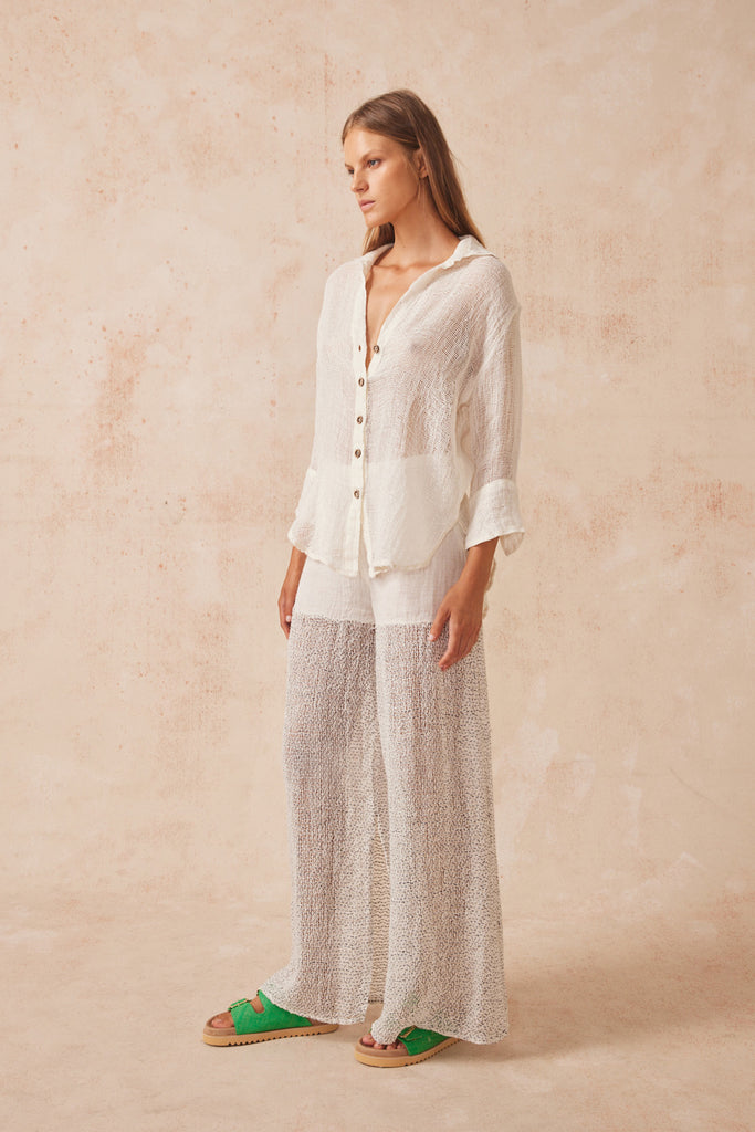 Arch Shirt Rete Panna