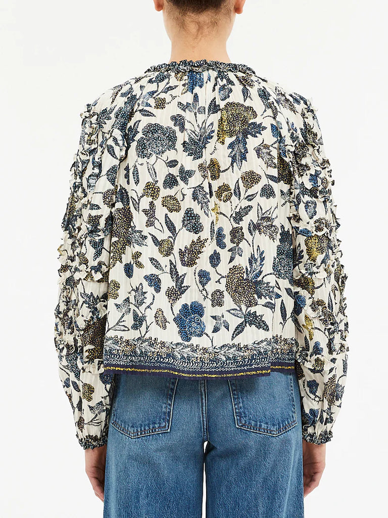 Azrou Blouse in Porcelain