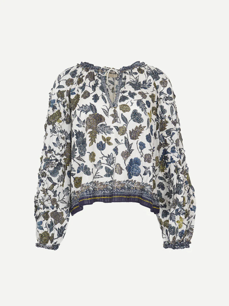 Azrou Blouse in Porcelain