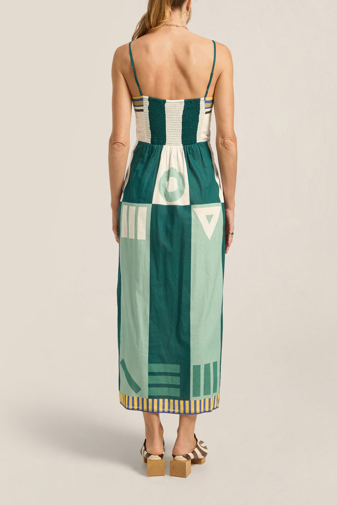 Aethra Dress Green Sarong Voile