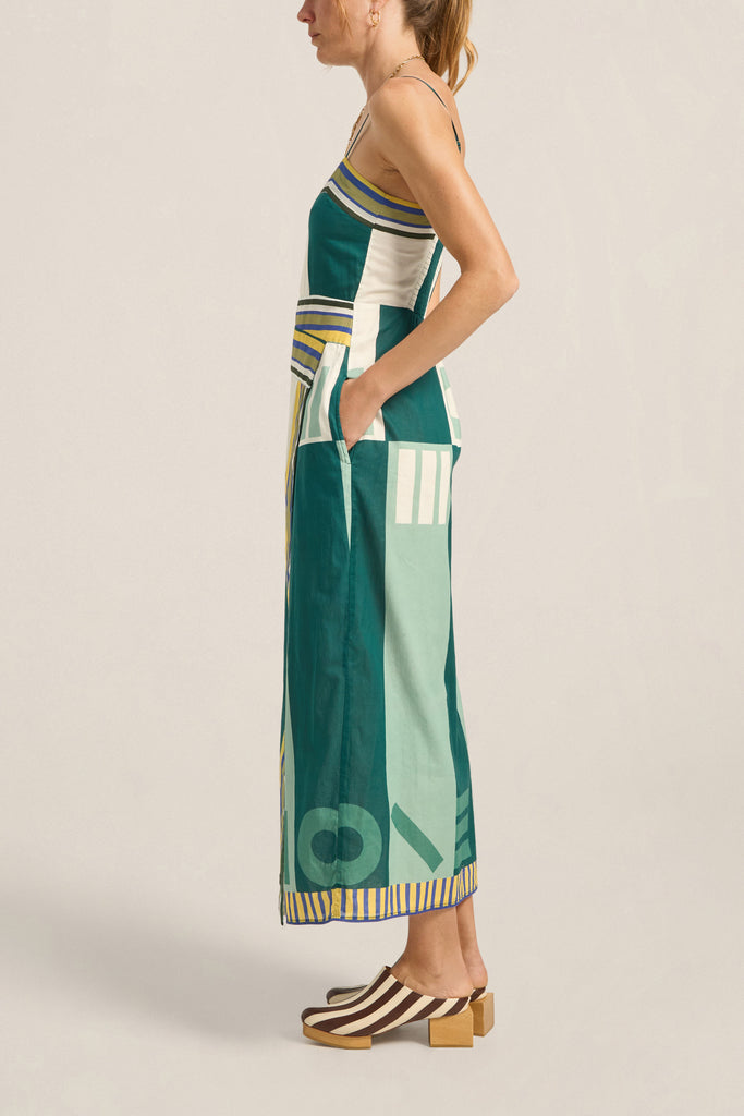 Aethra Dress Green Sarong Voile