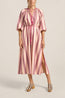 Priam Caftan Pink Mykonos Stripe
