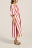 Priam Caftan Pink Mykonos Stripe