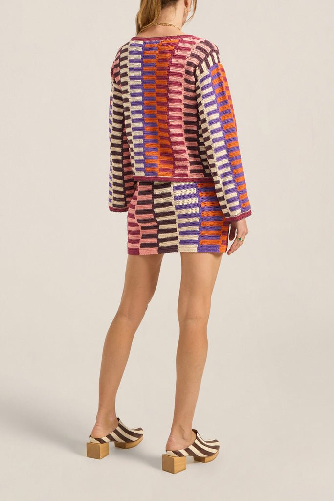 Delphini Skirt Multi Crochet