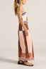 Aethra Dress Pink Brown Sarong Voile