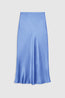 Bar Silk Skirt Storm Blue
