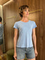 Odelia Tee Sailboat Blue