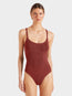 Bette Swim Metallic Rosewood