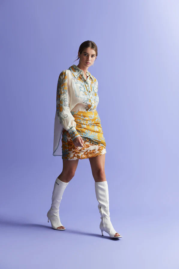 Paloma Tuck Mini Skirt