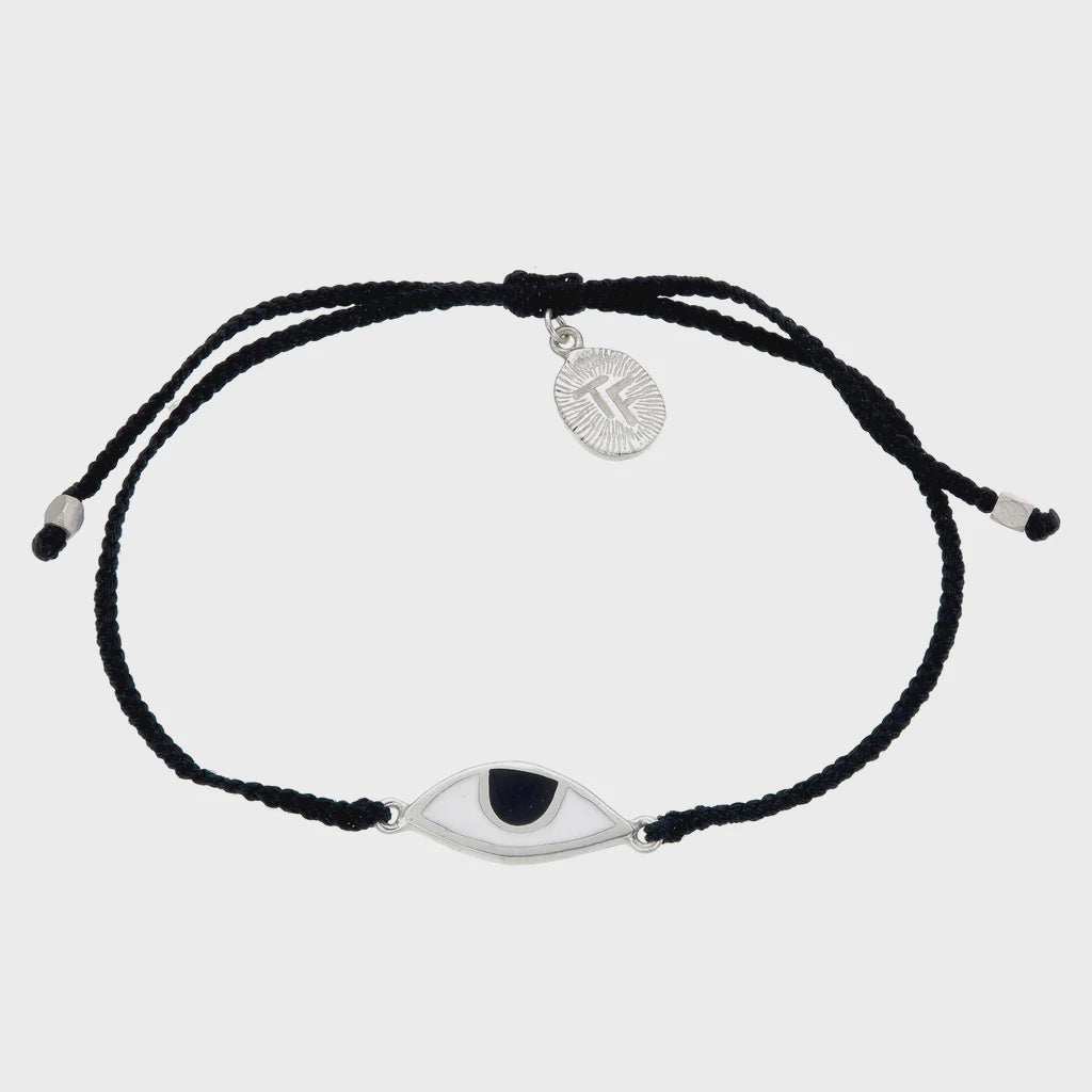 Eye of Protection Bracelet Black Silver