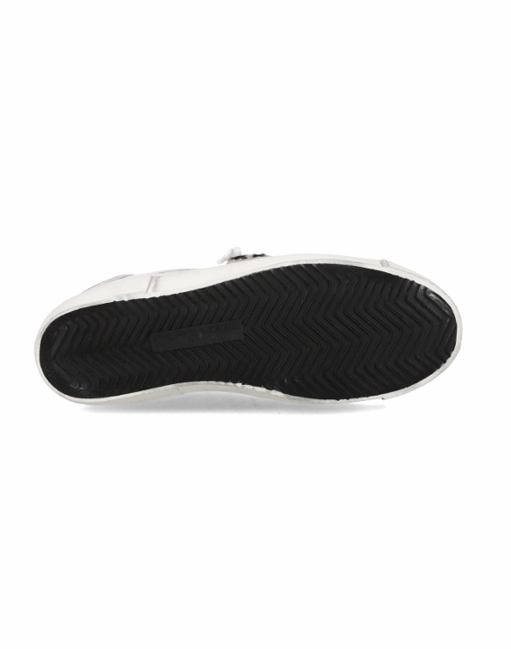 PRSX Low Sneaker Glitter Animalier Blanc