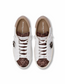 PRSX Low Sneaker Glitter Animalier Blanc