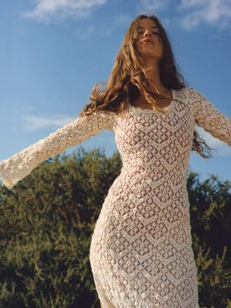 Chablis Cloque Lace Dress