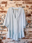La Ponche Frill Dress Sky
