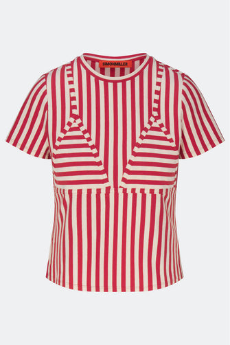 Kini Striped Tee Red Stripe