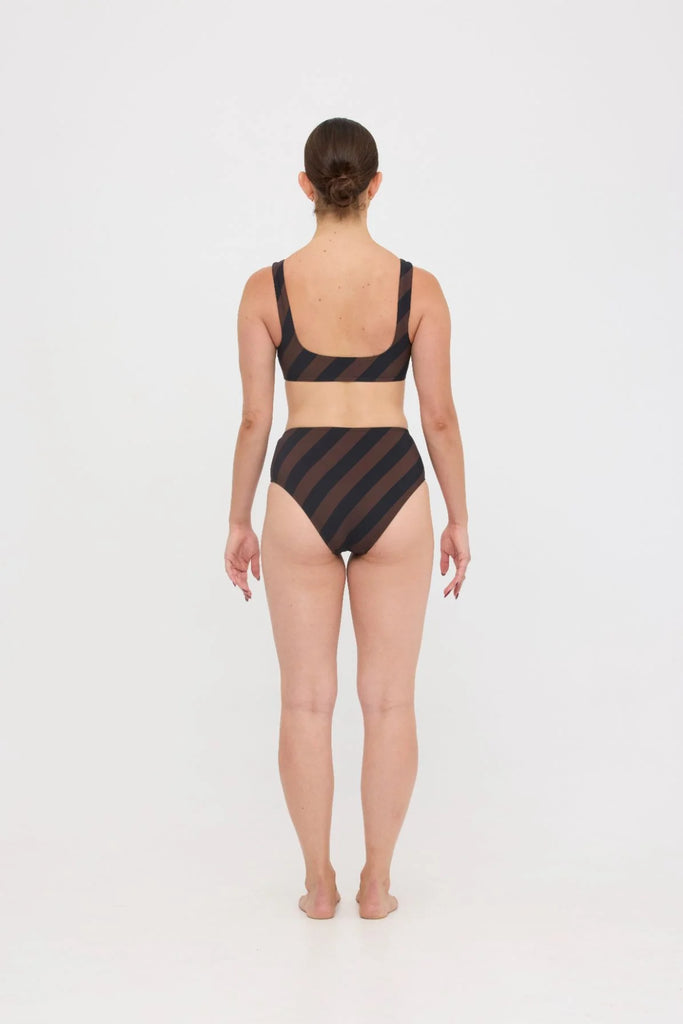 Chilli Swim Crop Espresso Black