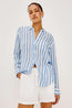 Charli Linen Shirt Atlantis Stripe