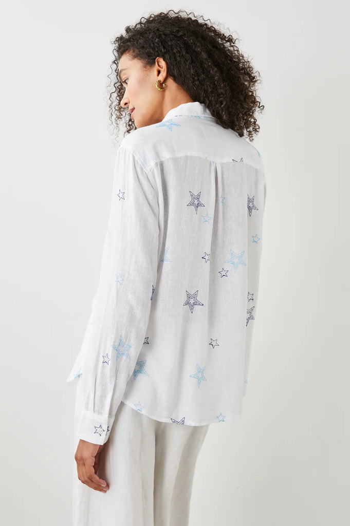 Charli Shirt Navy Stitched Stars