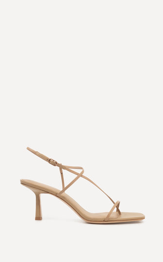 Cross Front 70 Heel Beige