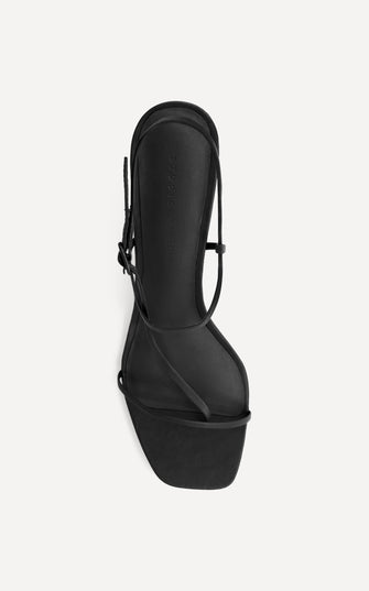 Cross Front 70 Heel Black