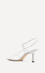Cross Front 70 Heel White