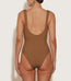 Celine Swimsuit Metallic Cocoa Covered Hoops