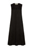 Nisha Black Linen Dress