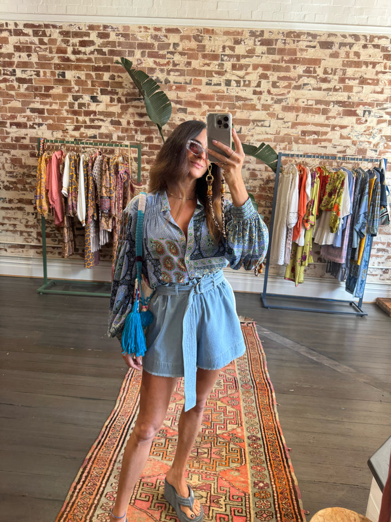 Onda Silk Smock Shirt