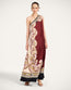 Roy Dress Kells Swirl Placée Burgundy