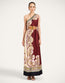 Roy Dress Kells Swirl Placée Burgundy