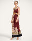 Roy Dress Kells Swirl Placée Burgundy