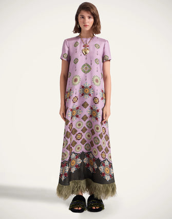 Swing Dress with Feathers Nucleus Placée