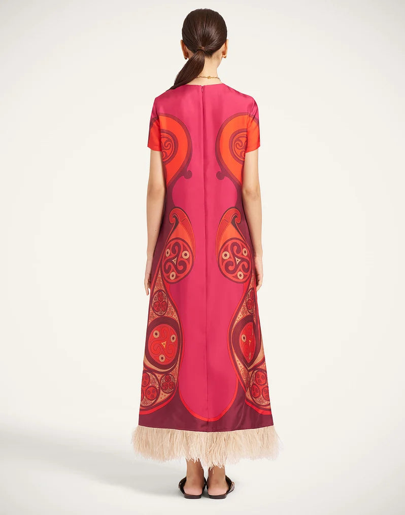Swing Dress with Feathers Alchemy Placée