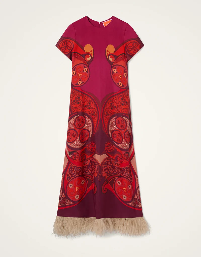 Swing Dress with Feathers Alchemy Placée