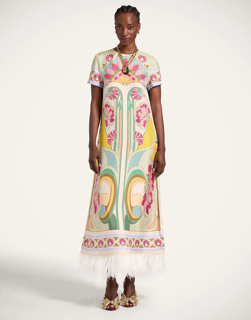 Swing Dress Tulip Placée Feathers