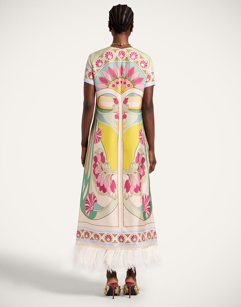 Swing Dress Tulip Placée Feathers