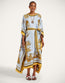 Square Kaftan Oceania Placée