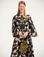 Belle Kaftan Buttercup Black in Silk Twill