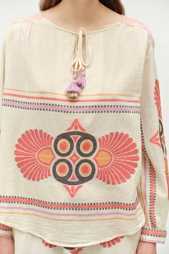 Dilos Blouse Red Orange