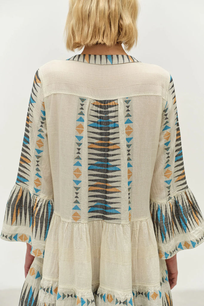 Paradise Dress Blue Camel