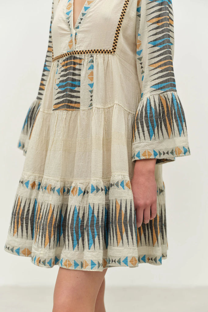 Paradise Dress Blue Camel