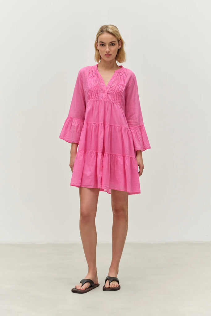 Neon Short Dress Fushia