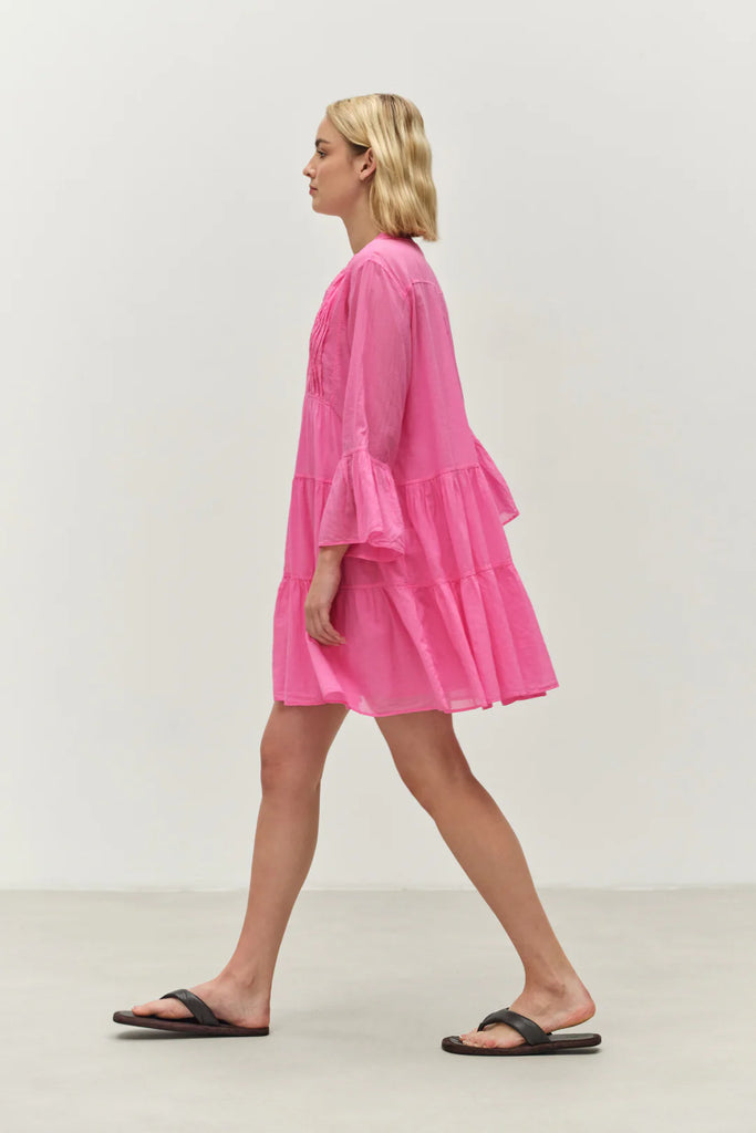 Neon Short Dress Fushia