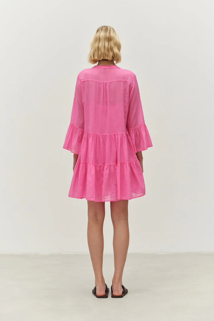 Neon Short Dress Fushia