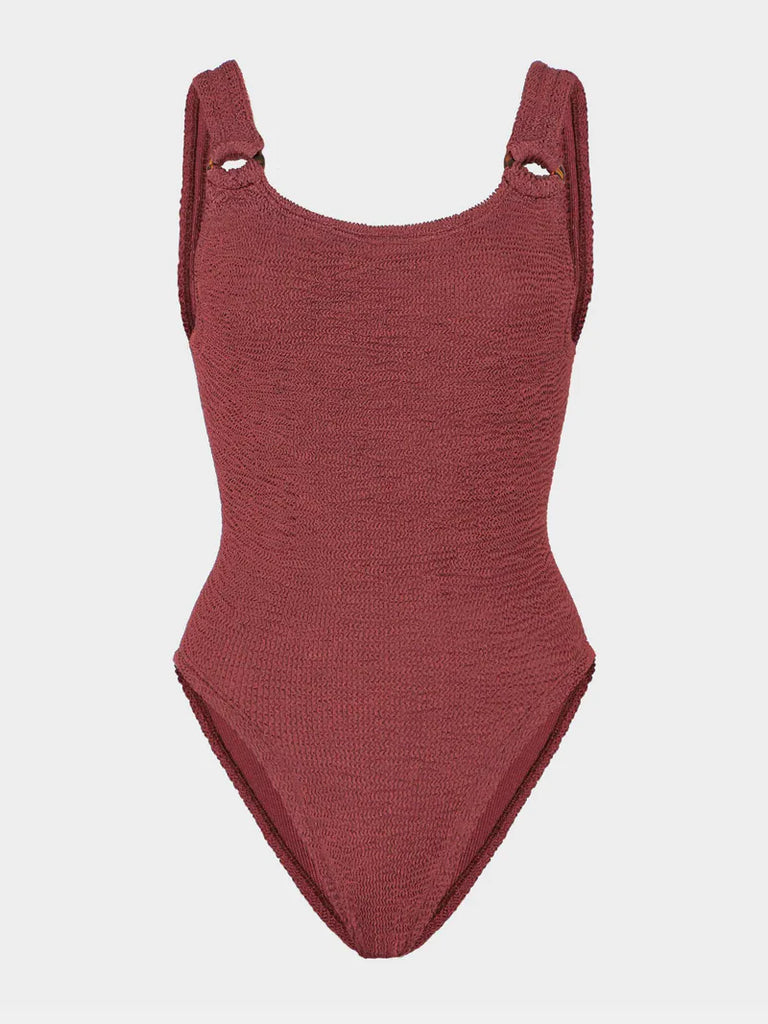 Domino Metallic Rosewood Tort Hoops