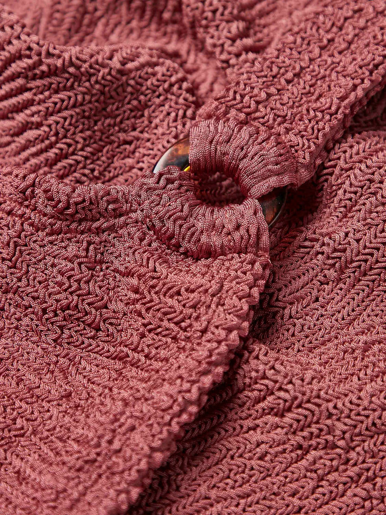 Domino Metallic Rosewood Tort Hoops