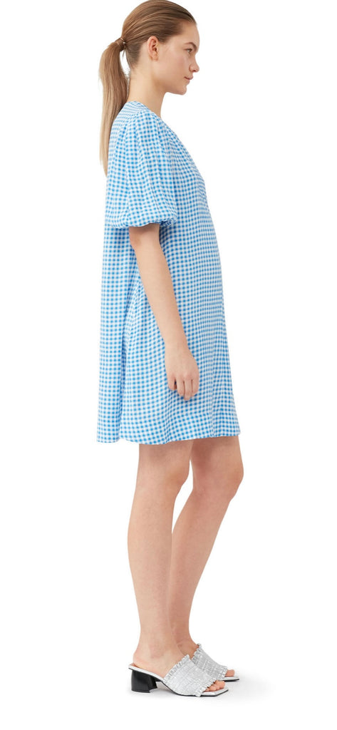 Printed Crepe Mini Dress