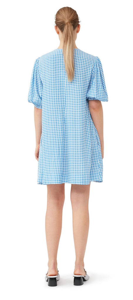 Printed Crepe Mini Dress