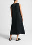 Nisha Black Linen Dress